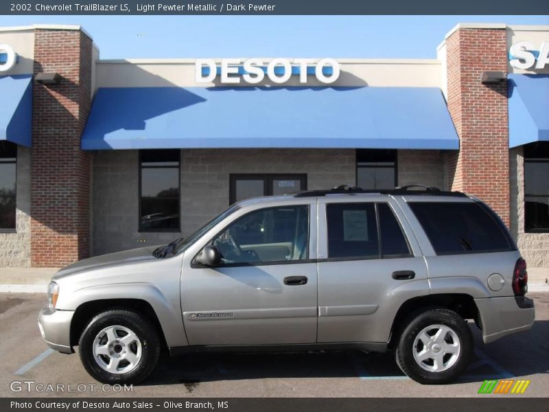 Light Pewter Metallic / Dark Pewter 2002 Chevrolet TrailBlazer LS