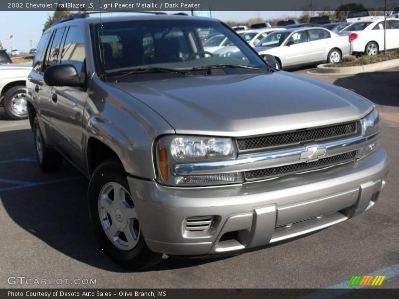 Light Pewter Metallic / Dark Pewter 2002 Chevrolet TrailBlazer LS