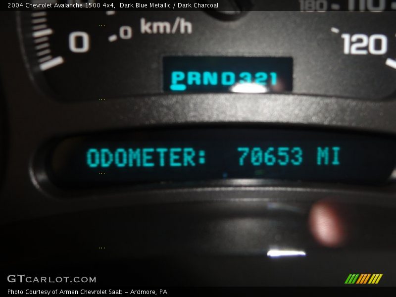 Dark Blue Metallic / Dark Charcoal 2004 Chevrolet Avalanche 1500 4x4