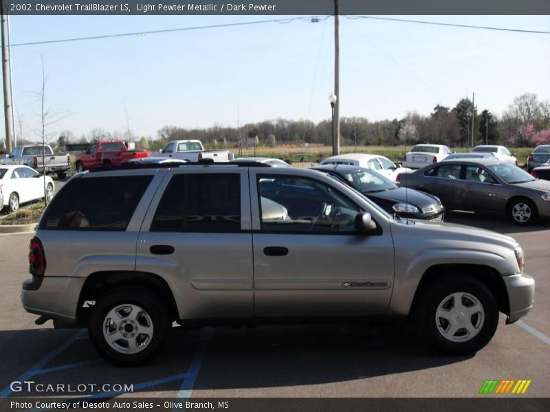 Light Pewter Metallic / Dark Pewter 2002 Chevrolet TrailBlazer LS