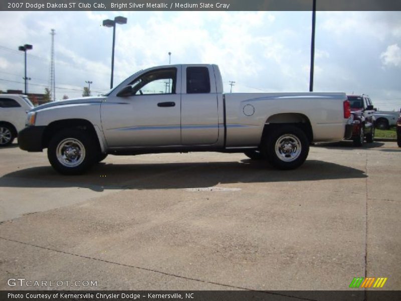 Bright Silver Metallic / Medium Slate Gray 2007 Dodge Dakota ST Club Cab