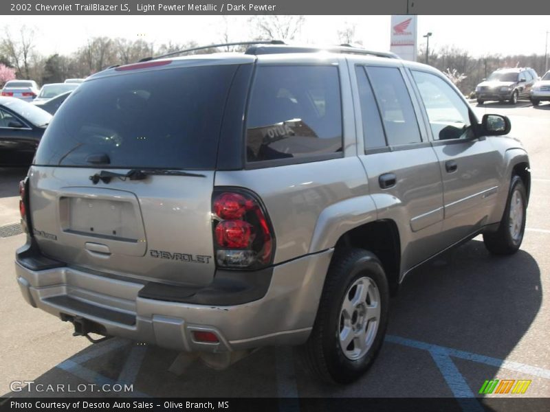 Light Pewter Metallic / Dark Pewter 2002 Chevrolet TrailBlazer LS