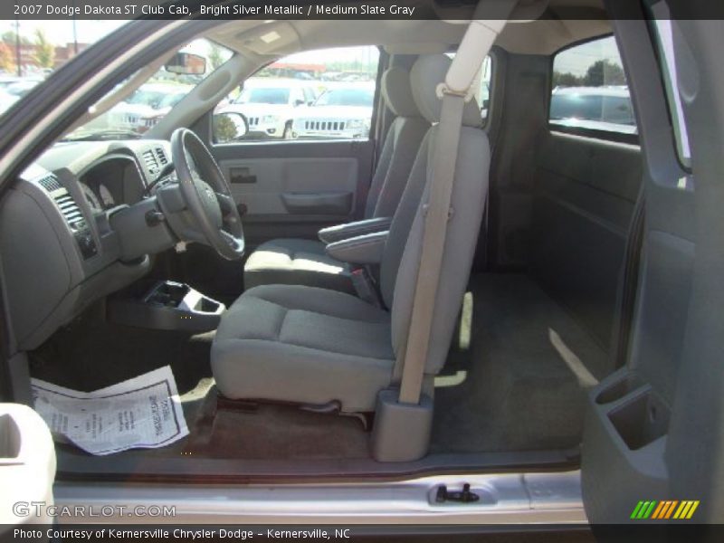 Bright Silver Metallic / Medium Slate Gray 2007 Dodge Dakota ST Club Cab
