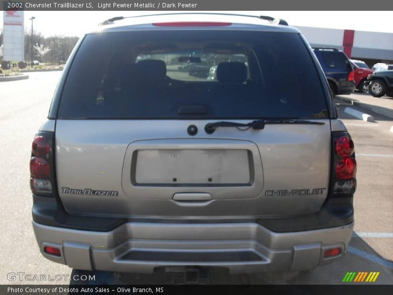 Light Pewter Metallic / Dark Pewter 2002 Chevrolet TrailBlazer LS