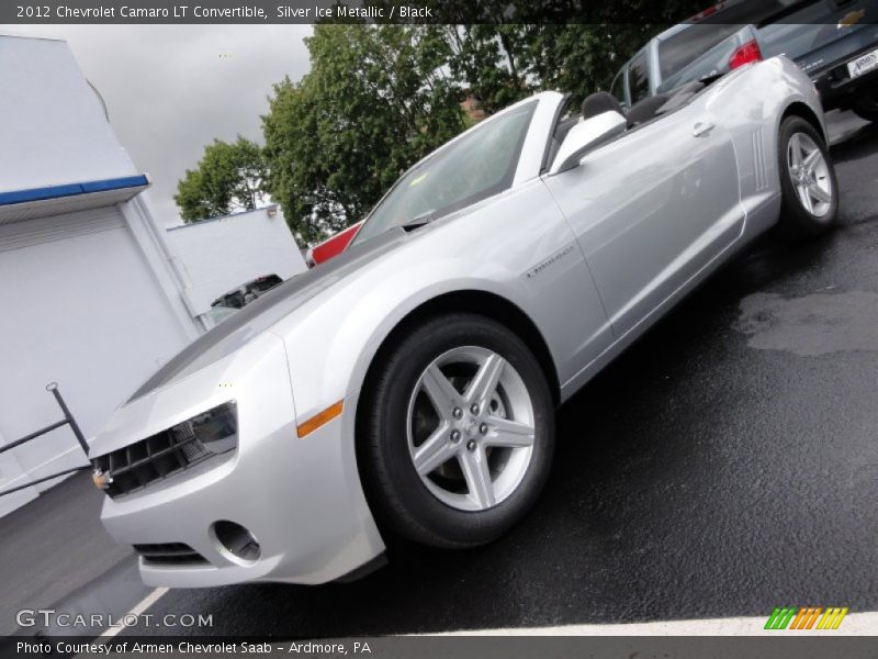 Silver Ice Metallic / Black 2012 Chevrolet Camaro LT Convertible