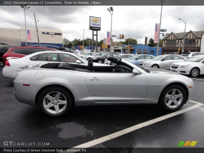 Silver Ice Metallic / Black 2012 Chevrolet Camaro LT Convertible