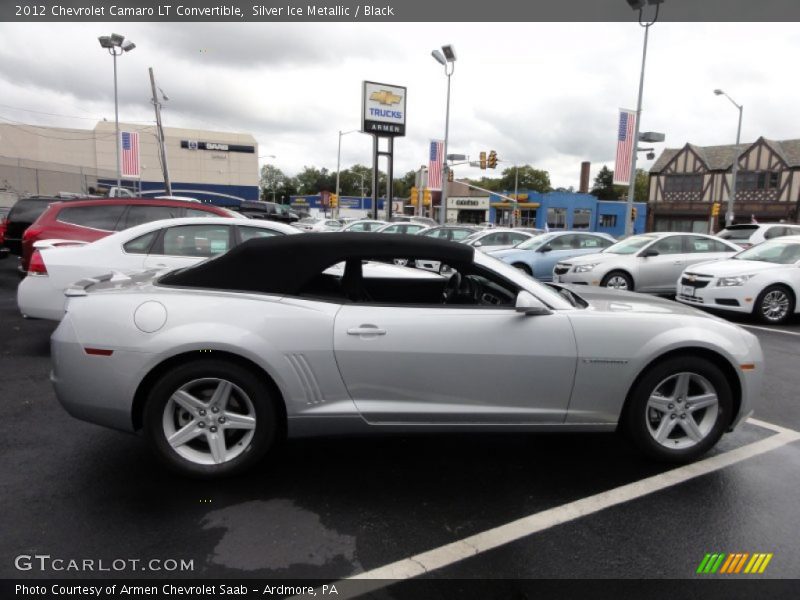 Silver Ice Metallic / Black 2012 Chevrolet Camaro LT Convertible