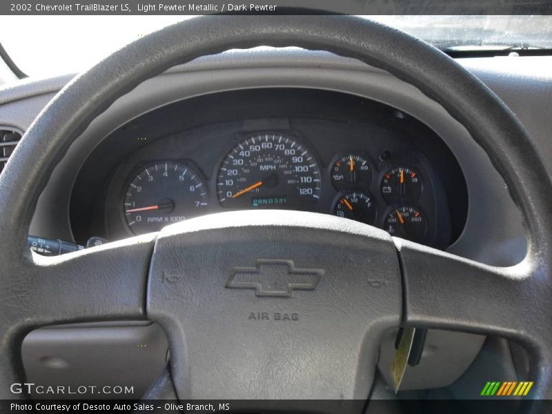 Light Pewter Metallic / Dark Pewter 2002 Chevrolet TrailBlazer LS