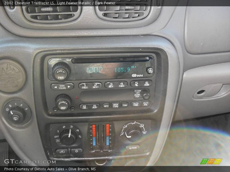 Light Pewter Metallic / Dark Pewter 2002 Chevrolet TrailBlazer LS