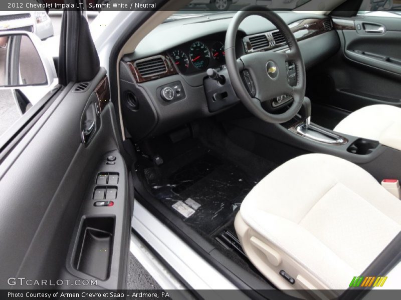 Summit White / Neutral 2012 Chevrolet Impala LT