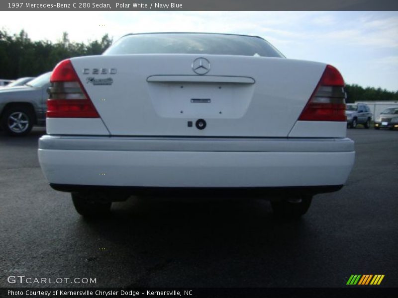 Polar White / Navy Blue 1997 Mercedes-Benz C 280 Sedan
