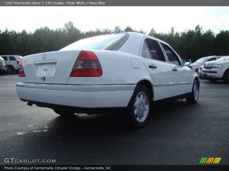 Polar White / Navy Blue 1997 Mercedes-Benz C 280 Sedan