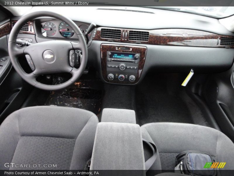 Summit White / Ebony 2012 Chevrolet Impala LS