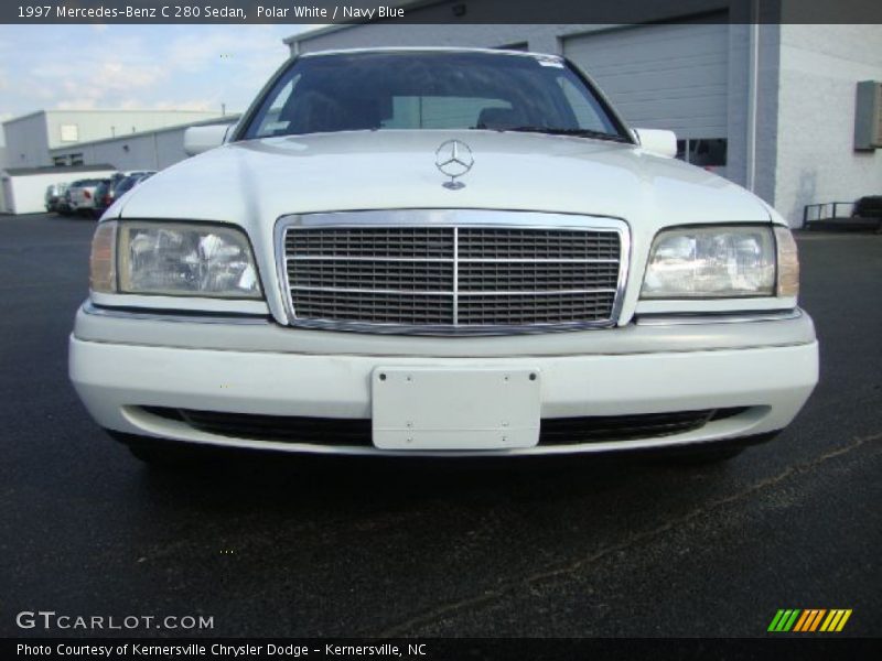 Polar White / Navy Blue 1997 Mercedes-Benz C 280 Sedan
