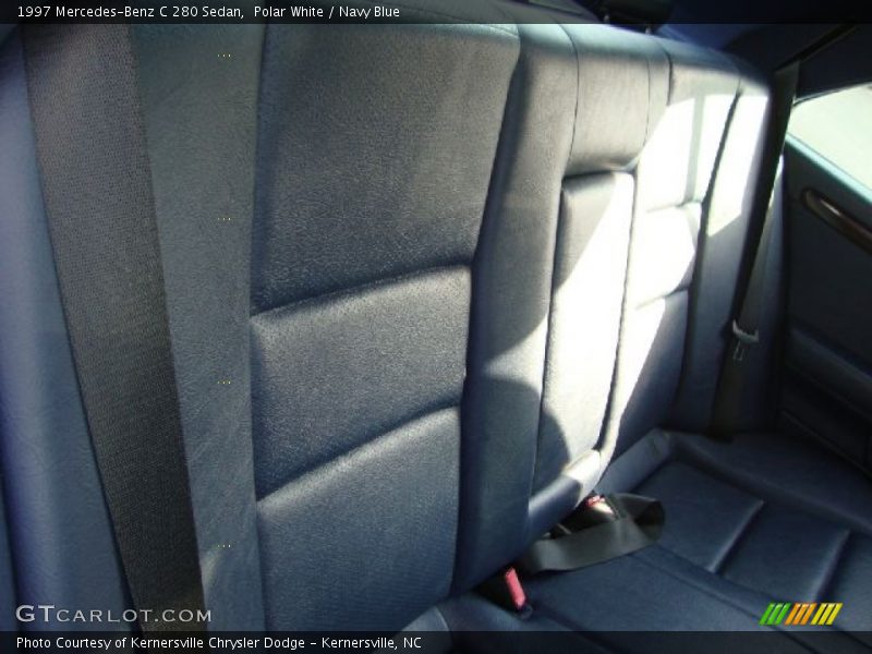 Polar White / Navy Blue 1997 Mercedes-Benz C 280 Sedan