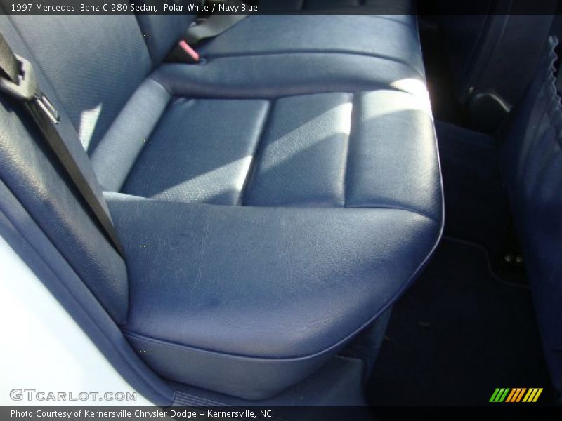 Polar White / Navy Blue 1997 Mercedes-Benz C 280 Sedan