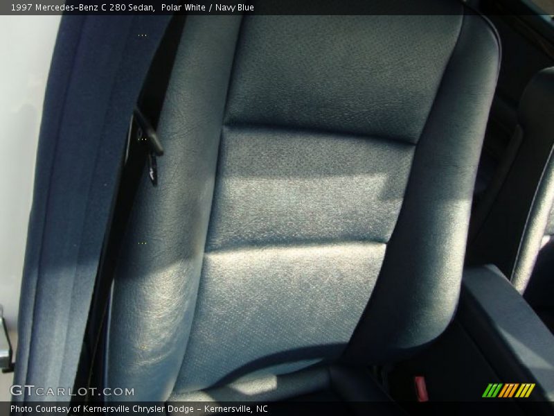 Polar White / Navy Blue 1997 Mercedes-Benz C 280 Sedan