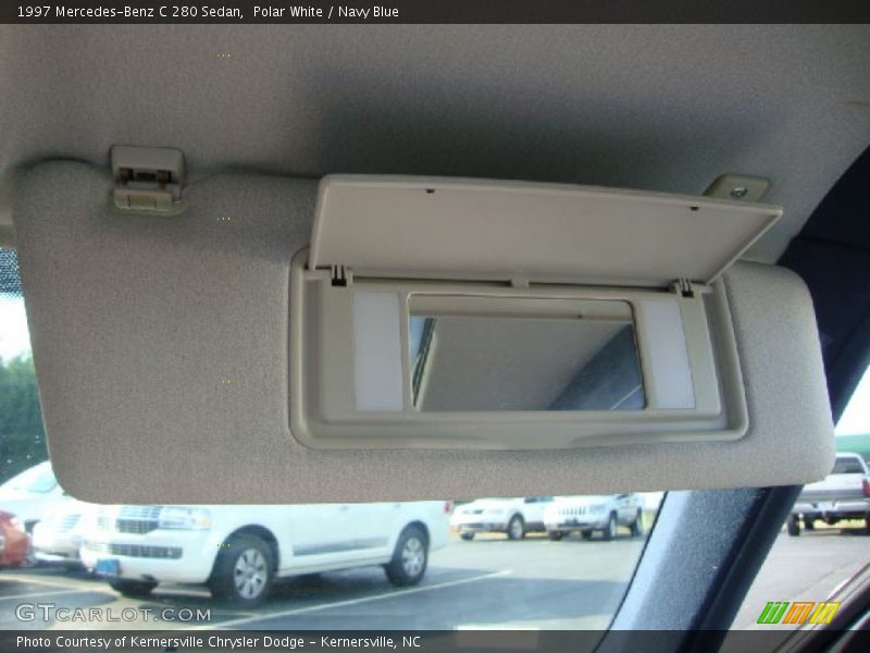 Polar White / Navy Blue 1997 Mercedes-Benz C 280 Sedan