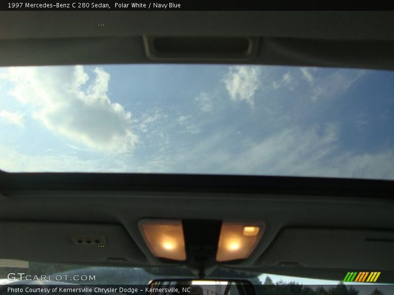 Polar White / Navy Blue 1997 Mercedes-Benz C 280 Sedan