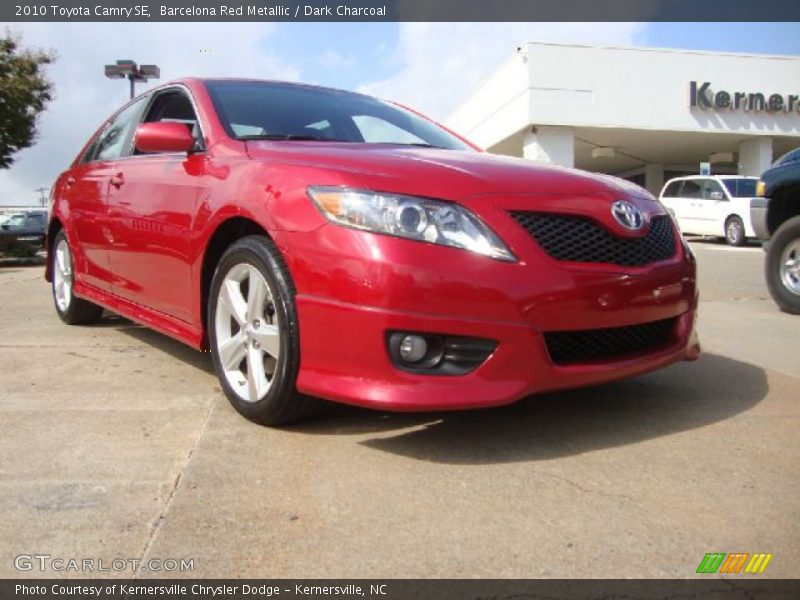 Barcelona Red Metallic / Dark Charcoal 2010 Toyota Camry SE