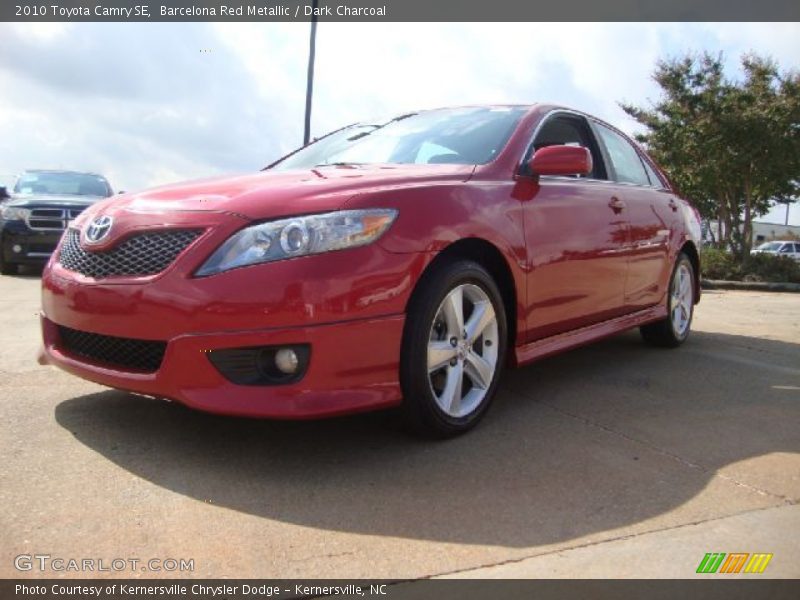 Barcelona Red Metallic / Dark Charcoal 2010 Toyota Camry SE
