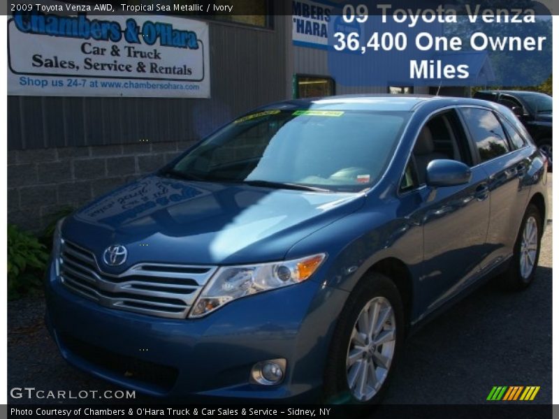 Tropical Sea Metallic / Ivory 2009 Toyota Venza AWD