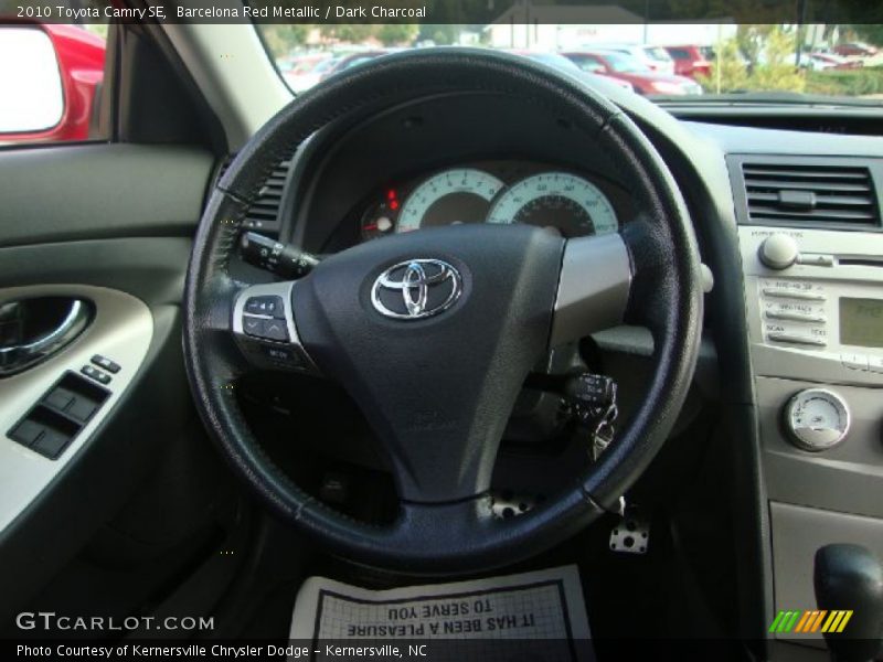 Barcelona Red Metallic / Dark Charcoal 2010 Toyota Camry SE