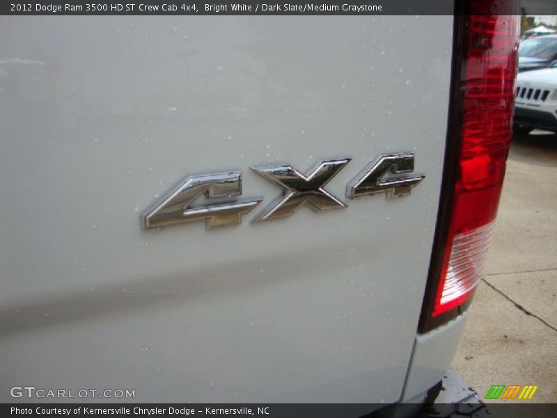 Bright White / Dark Slate/Medium Graystone 2012 Dodge Ram 3500 HD ST Crew Cab 4x4