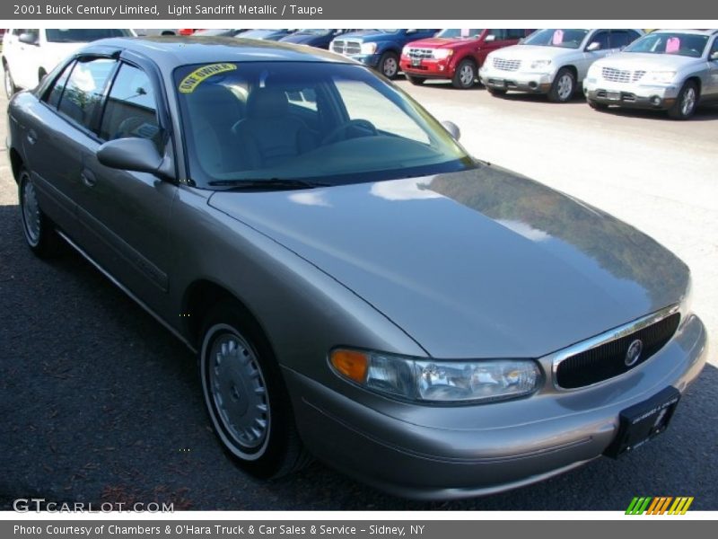 Light Sandrift Metallic / Taupe 2001 Buick Century Limited