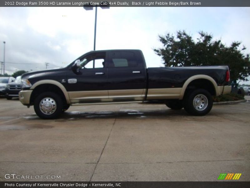 Black / Light Pebble Beige/Bark Brown 2012 Dodge Ram 3500 HD Laramie Longhorn Crew Cab 4x4 Dually