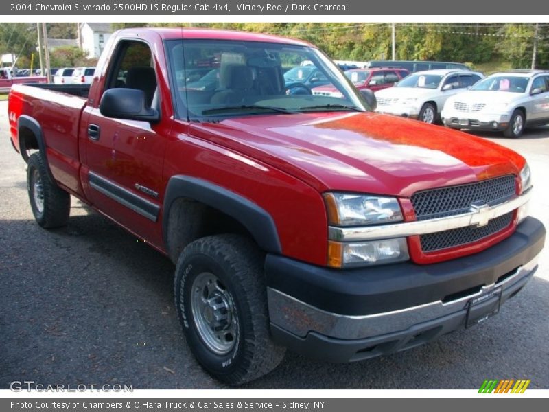 Victory Red / Dark Charcoal 2004 Chevrolet Silverado 2500HD LS Regular Cab 4x4