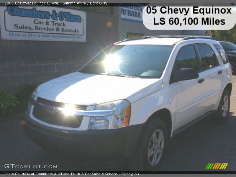 Summit White / Light Gray 2005 Chevrolet Equinox LS AWD