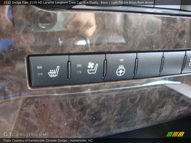 Black / Light Pebble Beige/Bark Brown 2012 Dodge Ram 3500 HD Laramie Longhorn Crew Cab 4x4 Dually