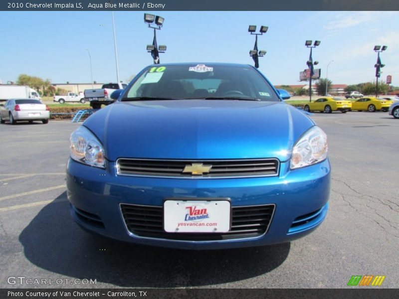 Aqua Blue Metallic / Ebony 2010 Chevrolet Impala LS