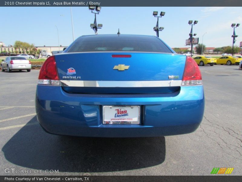 Aqua Blue Metallic / Ebony 2010 Chevrolet Impala LS