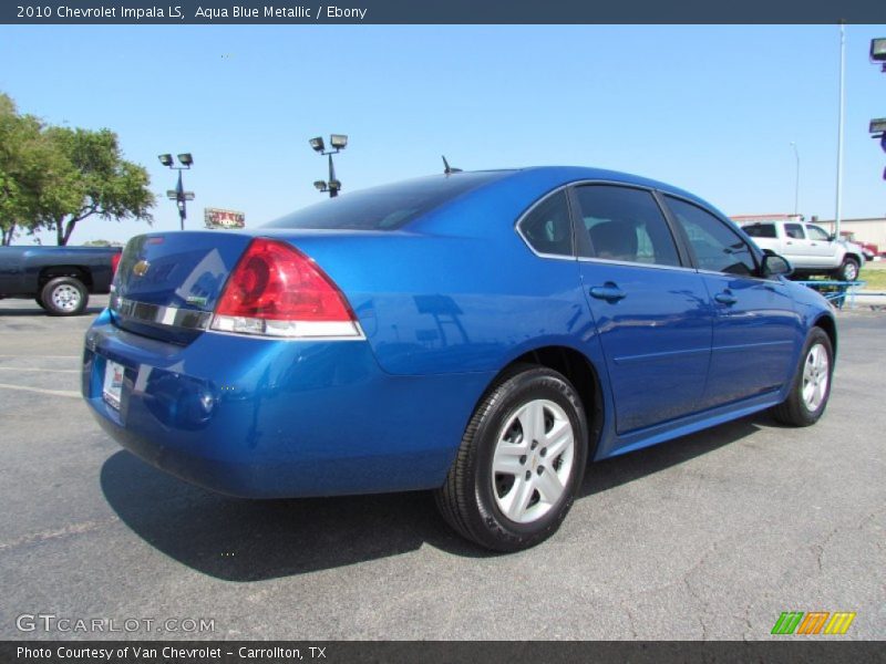 Aqua Blue Metallic / Ebony 2010 Chevrolet Impala LS