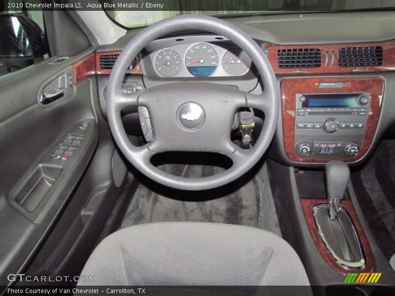 Aqua Blue Metallic / Ebony 2010 Chevrolet Impala LS
