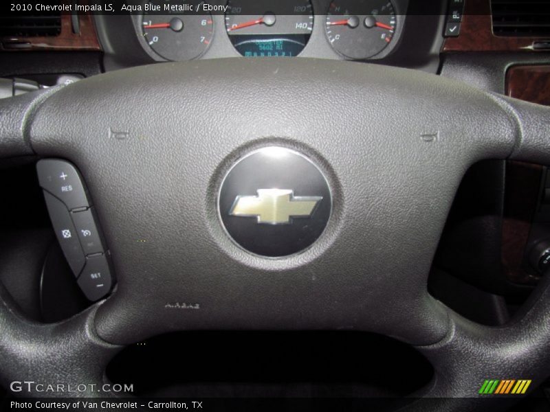 Aqua Blue Metallic / Ebony 2010 Chevrolet Impala LS