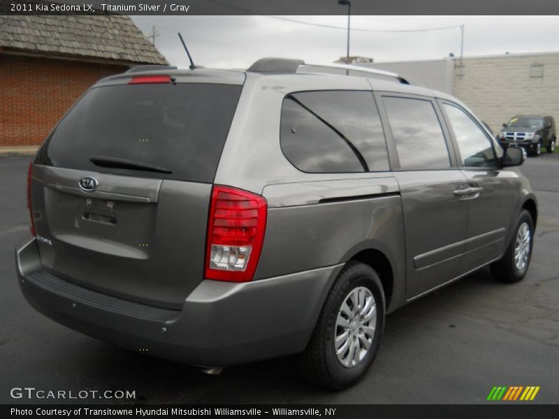 Titanium Silver / Gray 2011 Kia Sedona LX