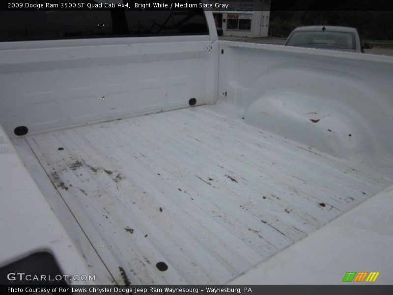 Bright White / Medium Slate Gray 2009 Dodge Ram 3500 ST Quad Cab 4x4