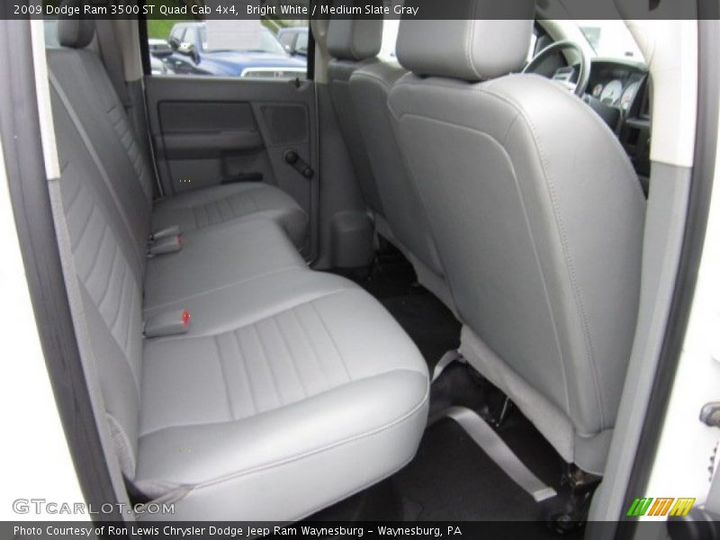 Bright White / Medium Slate Gray 2009 Dodge Ram 3500 ST Quad Cab 4x4