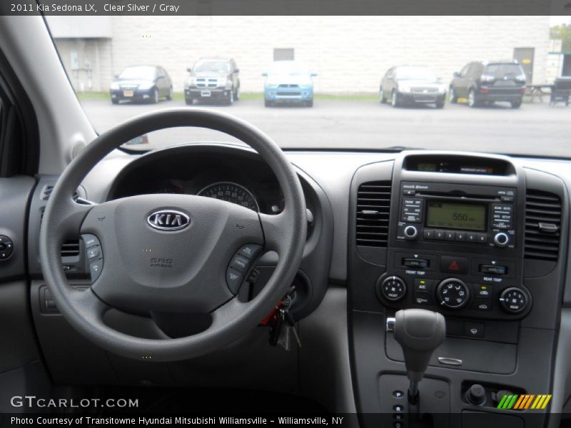 Clear Silver / Gray 2011 Kia Sedona LX