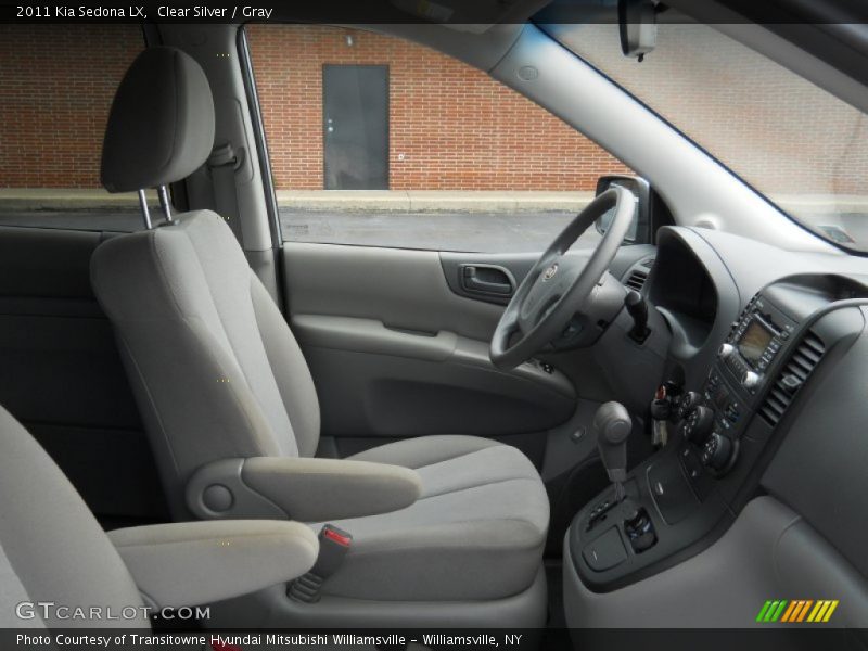 Clear Silver / Gray 2011 Kia Sedona LX