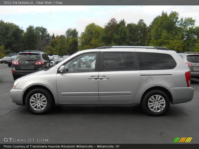 Clear Silver / Gray 2011 Kia Sedona LX