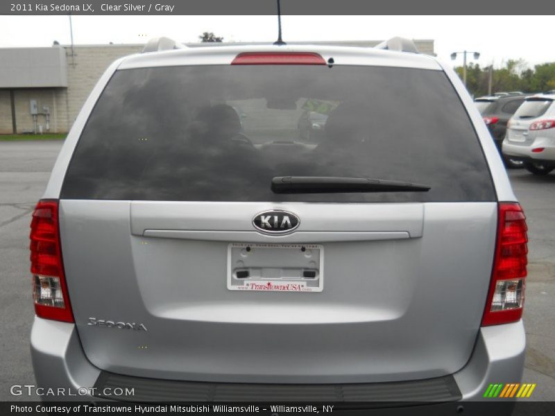 Clear Silver / Gray 2011 Kia Sedona LX