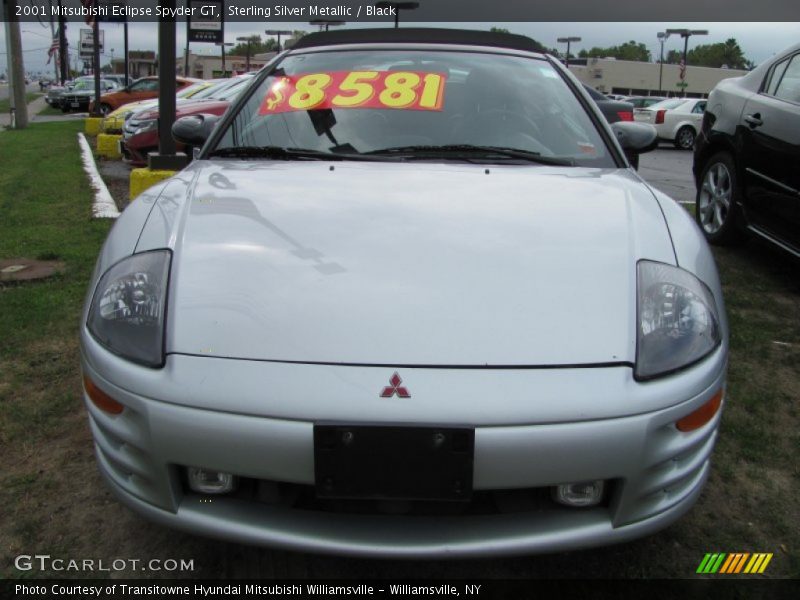 Sterling Silver Metallic / Black 2001 Mitsubishi Eclipse Spyder GT