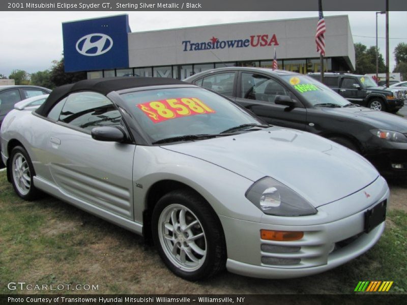Sterling Silver Metallic / Black 2001 Mitsubishi Eclipse Spyder GT