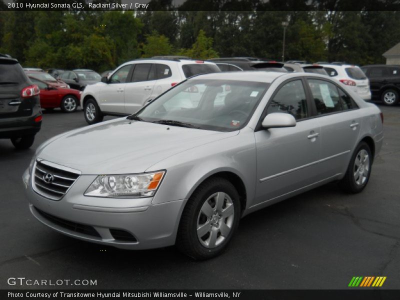 Radiant Silver / Gray 2010 Hyundai Sonata GLS