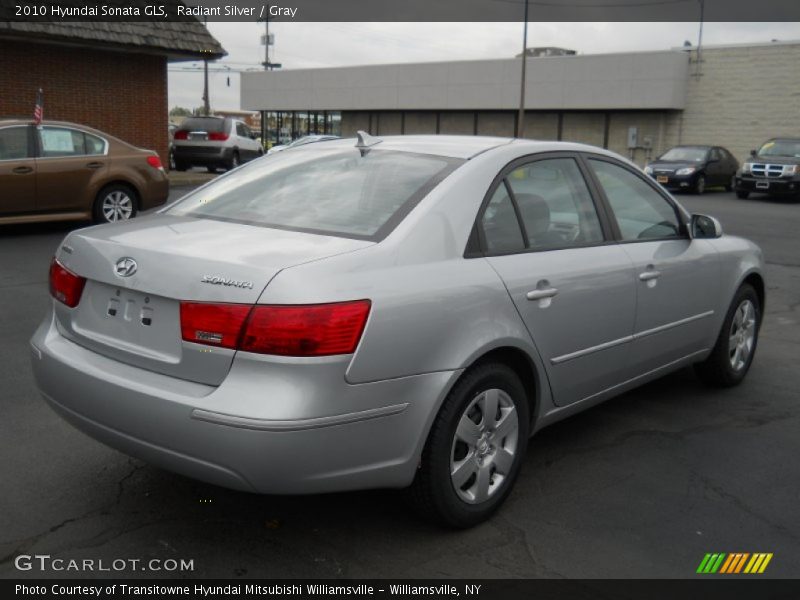 Radiant Silver / Gray 2010 Hyundai Sonata GLS