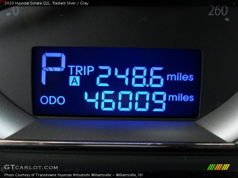 Radiant Silver / Gray 2010 Hyundai Sonata GLS